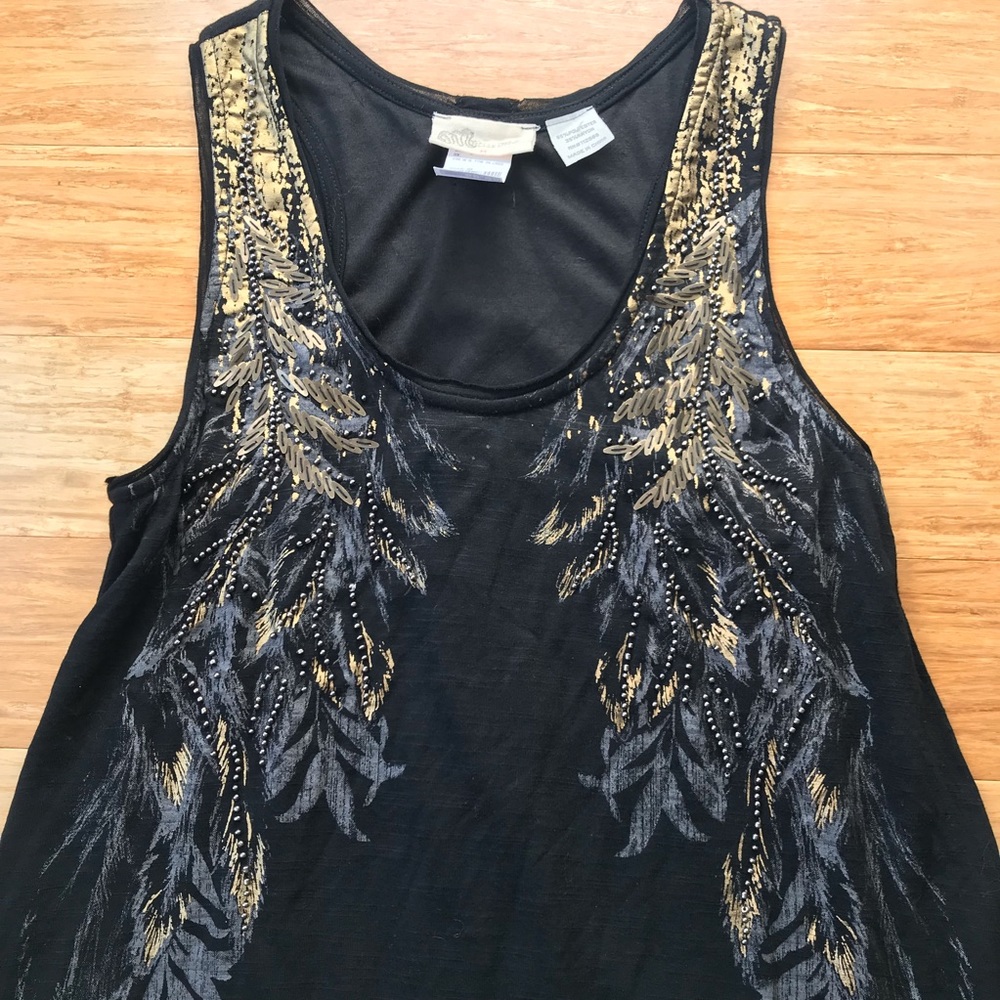 Miss Me Beaded Feather Tank Dress - Picture 5 of 8